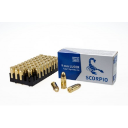 STV Scorpio 9 mm Luger FMJ 124gr – 50 ks