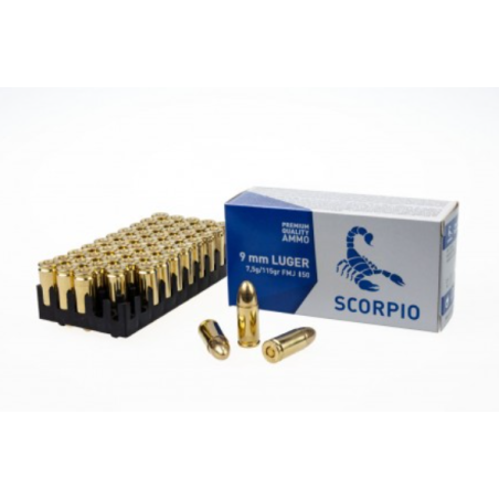 STV Scorpio 9 mm Luger FMJ 115gr – 50 ks