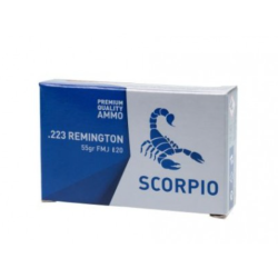 Náboje STV Scorpio .223 Rem 55grs FMJ – 20 ks
