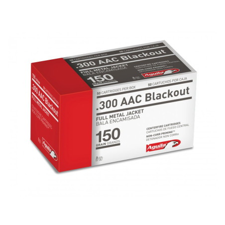 Střelivo Aguila .300 AAC BLACKOUT FMJ (150gr) 50ks