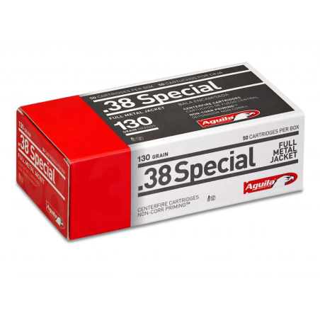 Střelivo Aguila .38 Special FMJ 130gr 50ks