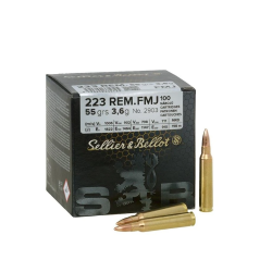 Střelivo S&B .223 Rem (5,56×45 mm) FMJ 55gr – sypané 100 ks