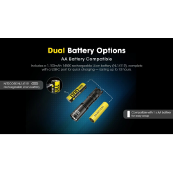 NITECORE MT1A Pro – výkonná EDC svítilna na AA s USB-C nabíjením
