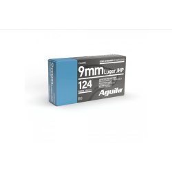 Aguila 9 mm Luger JHP 124gr, 50 ks – obranné střelivo (kat. A-I)