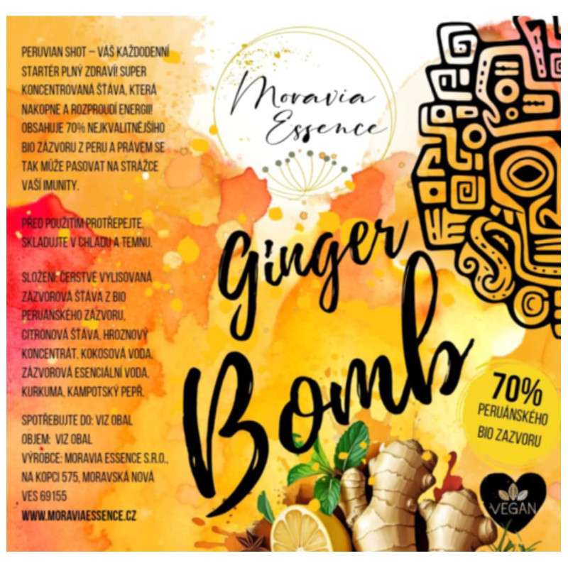 Ginger Bomb – váš každodenní startér plný zdraví 250 ml. Ginger Bomb – váš každodenní startér plný zdraví 250 ml.