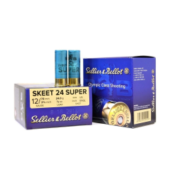 Sellier & Bellot 12/70 SKEET SUPER 24gr – brokové náboje 25ks