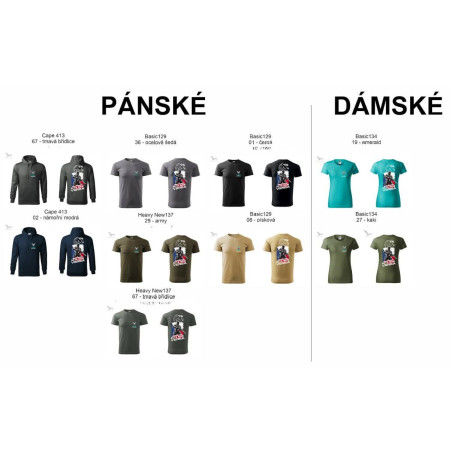 Tričko - různé barvy