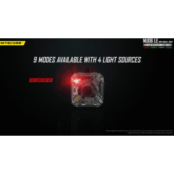NITECORE NU06LE – poziční a výstražné signální světlo (červená / modrá / zelená / bílá) 15 lm