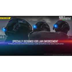 NITECORE NU06LE – poziční a výstražné signální světlo (červená / modrá / zelená / bílá) 15 lm