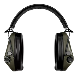 Sordin střelecká sluchátka Supreme MIL AUX - zelené mušle, PVC náušníky