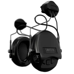 Sordin Supreme MIL AUX – zelené mušle | Aktivní elektronická ochrana sluchu | ARC montáž na helmu