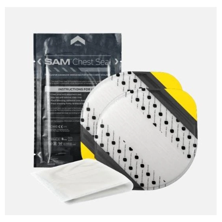 SAM Chest Seal – okluzivní hrudní krytí bez ventilu (2 ks)